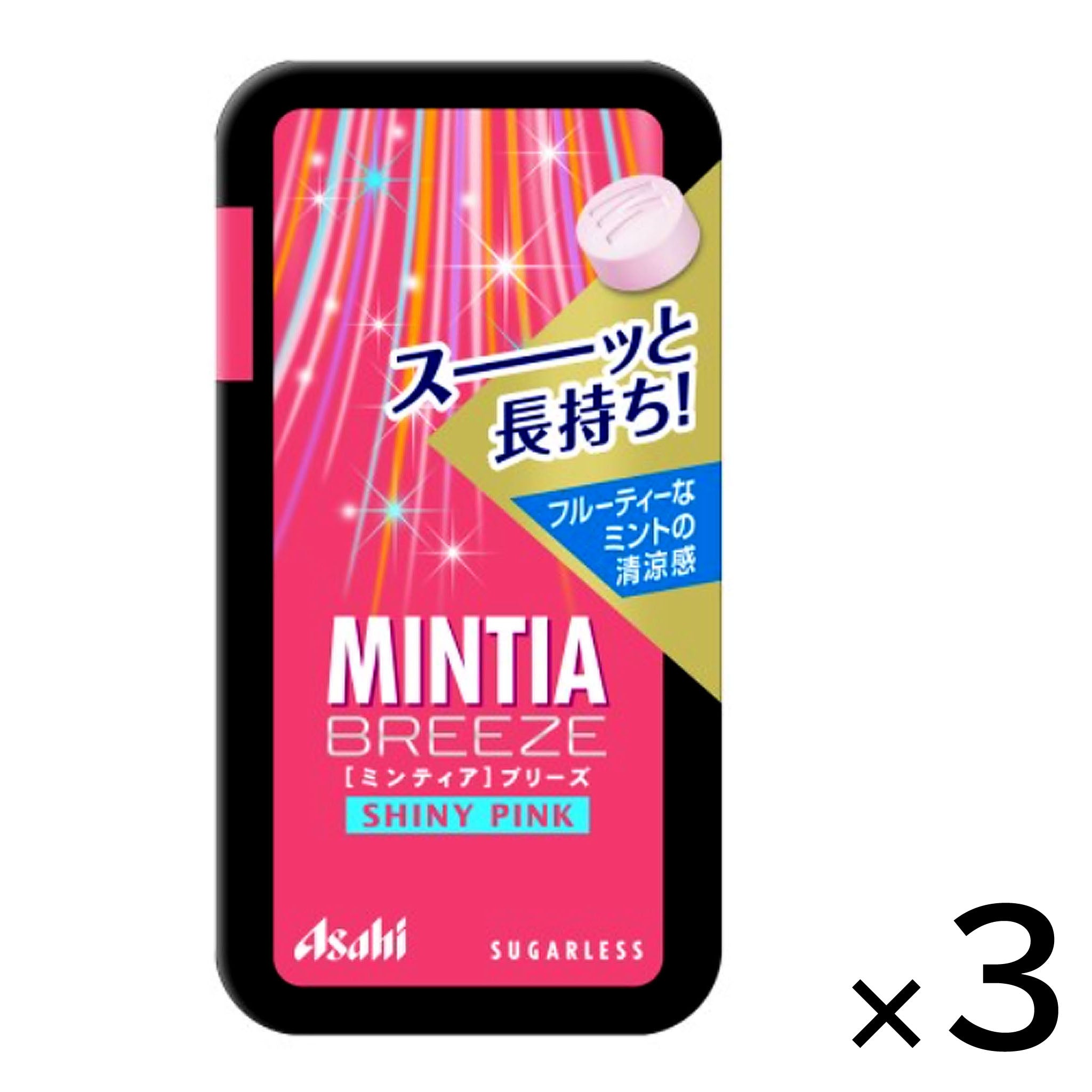Asahi Mintia Breeze Shiny Pink (3-pack)